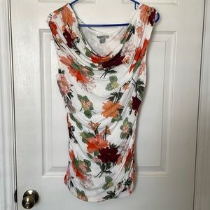H&M floral cowl neck blouse